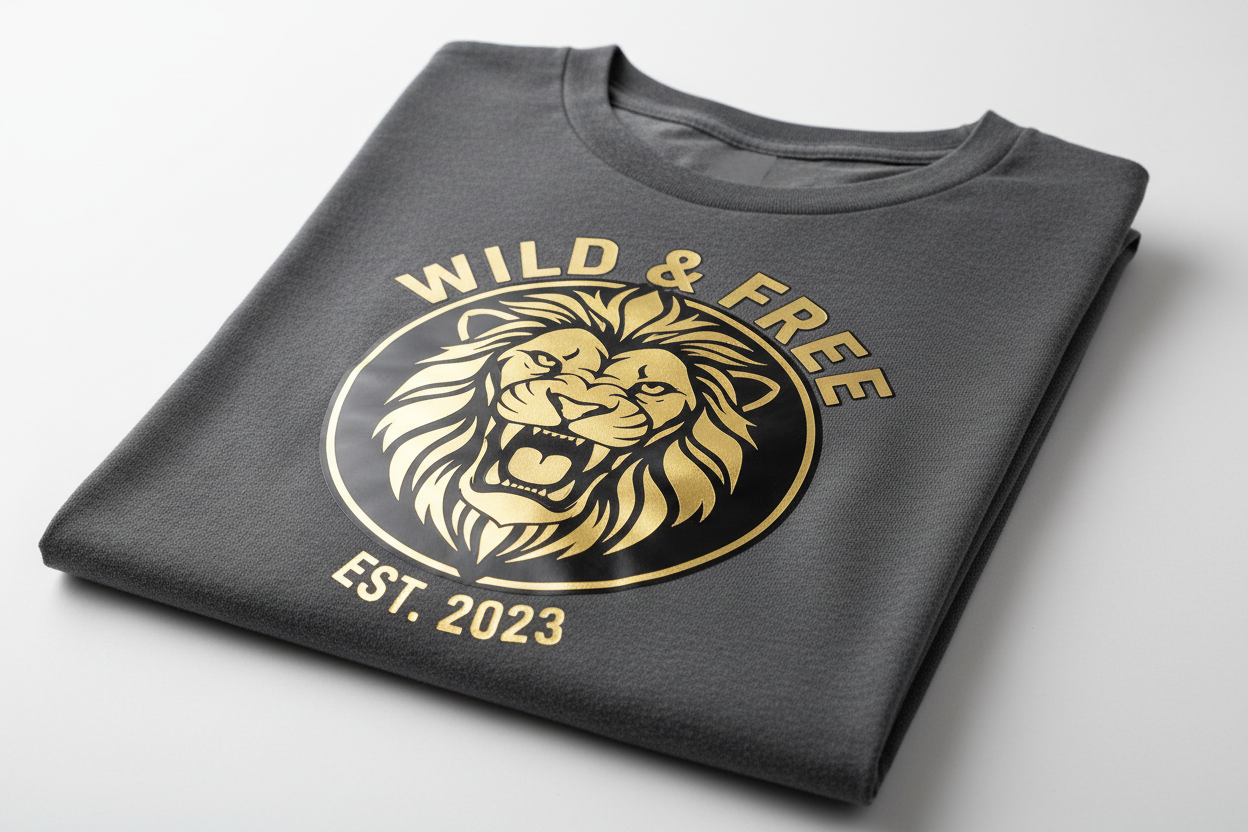 vinyl pressed tshirt